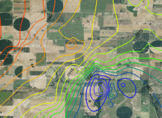 Metafiles like EMFs and WMFs can be used to create base maps in Surfer.