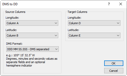 Lat long outlet converter decimal minutes