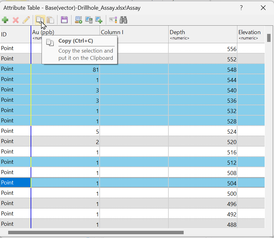 Example of copying attributes in the Attributes Table dialog.png