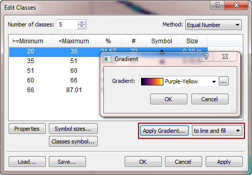 Applying a Gradient in Grapher