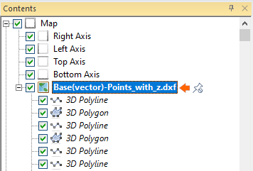 3D polylines and 3D polygons in Surfer's Contents window