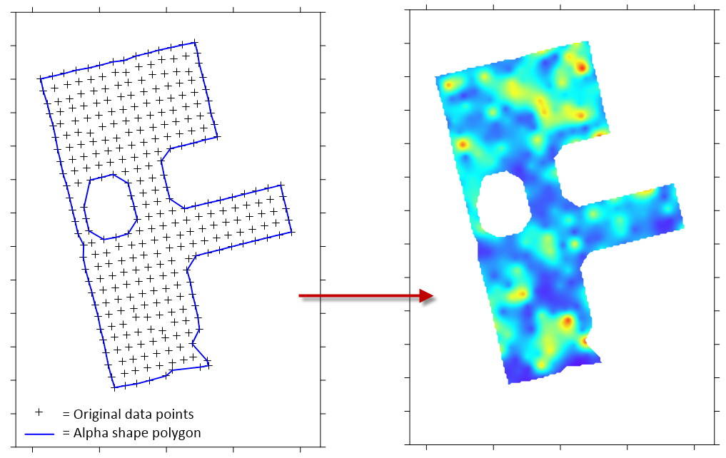 Assign NoData when gridding data