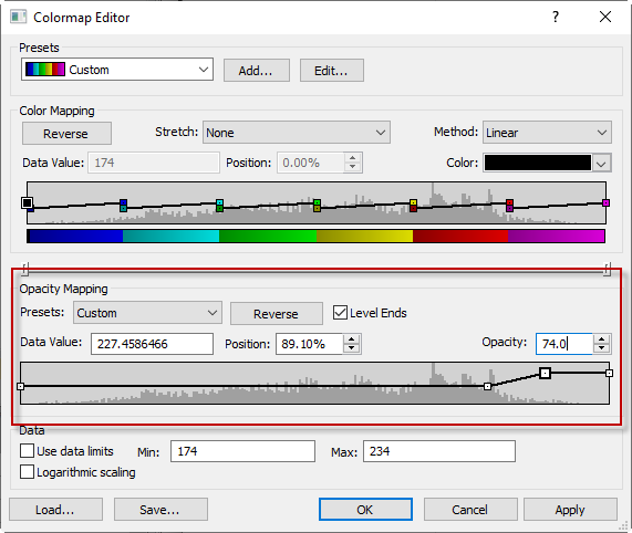 Setting individual nodes to transparent in Surfer