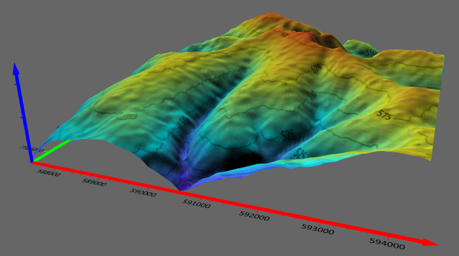 Create 3D visualizations in Surfer and export them to 3D file formats such as VRML and 3D PDF